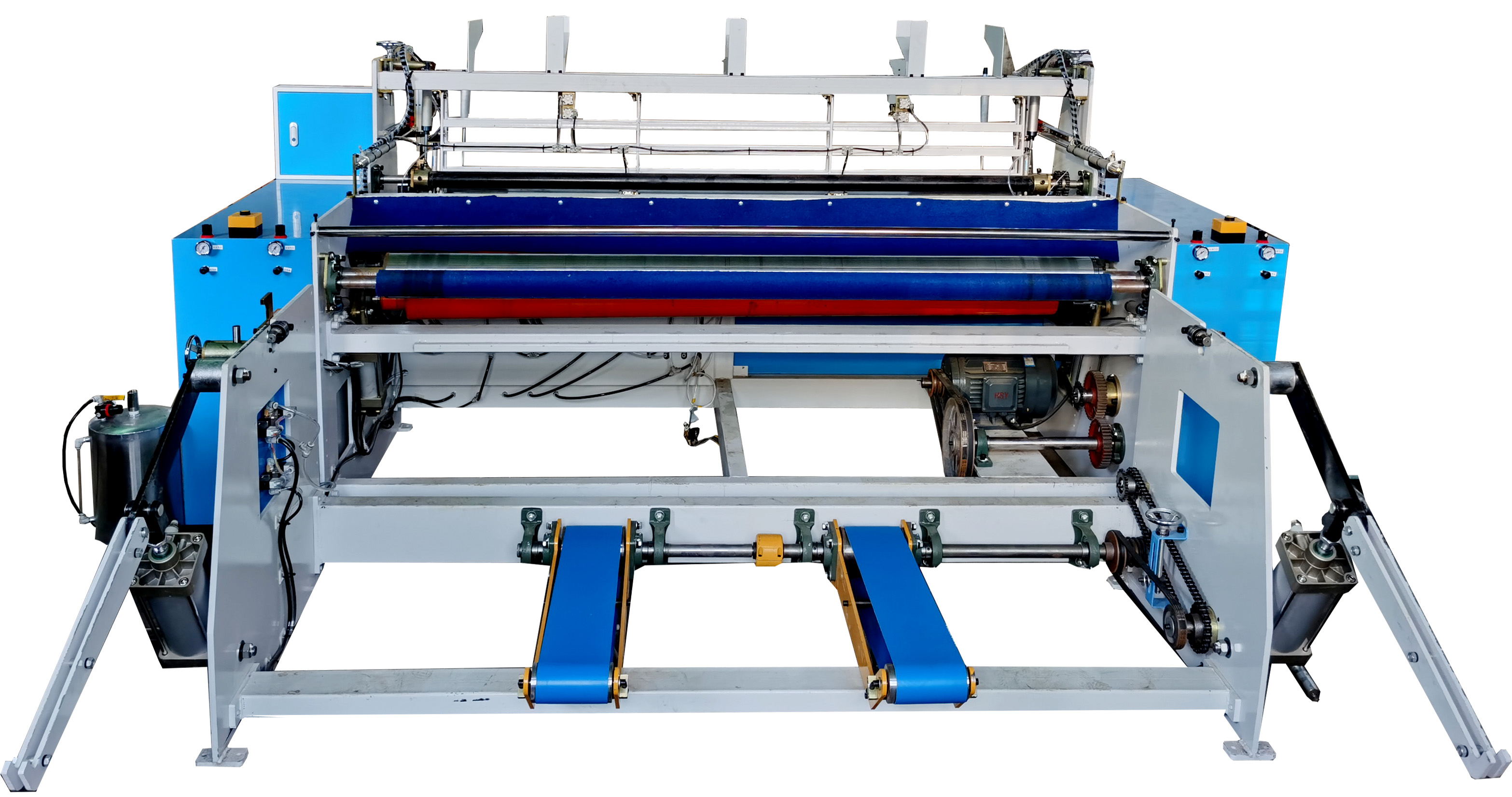 無紡布點斷復(fù)卷機